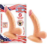 ALL AMERICAN MINI WHOPPERS 4 CURVED DONG W/BALLS-FLES